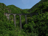 The route of train of La Mure, French Alpes