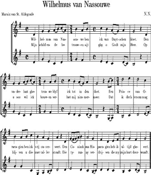 notes of dutch anthem